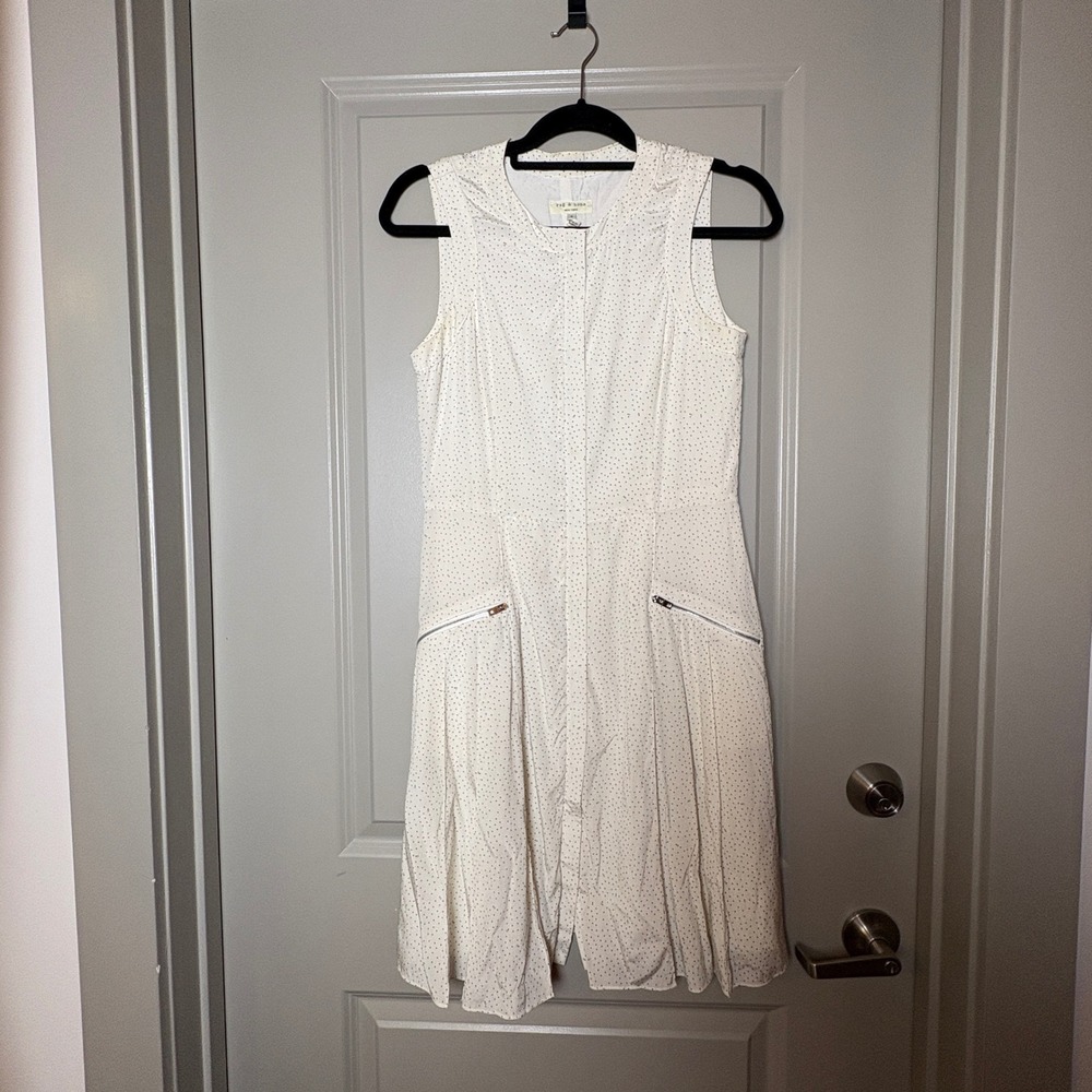 Rag & Bone Silk Blend Polka Dot Utility Dress Size 4